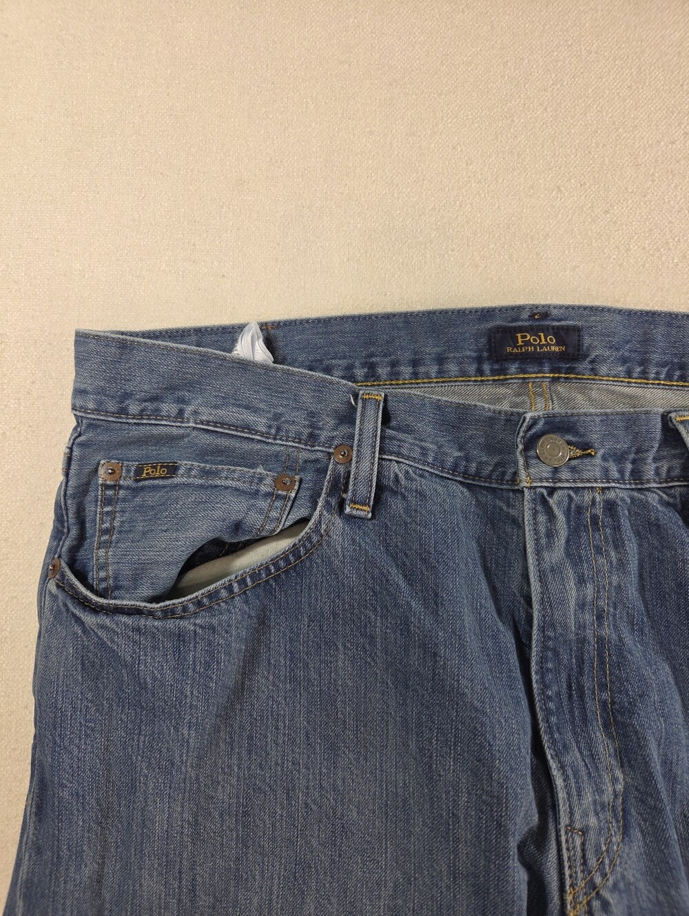 Polo Ralph Lauren Hampton Relaxed Straight Jeans 36x30 - Picture 5 of 9